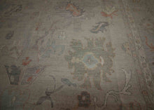 Load image into Gallery viewer, Vegetable Dye Wool Oushak Area Rug 9x12 One of a Kind
