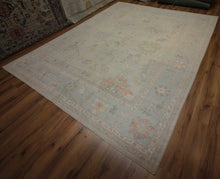 Load image into Gallery viewer, Vegetable Dye Wool Oushak Area Rug 9x12 One of a Kind
