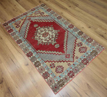 Load image into Gallery viewer, Geometric Red Anatolian Turkish Area Rug 3x5
