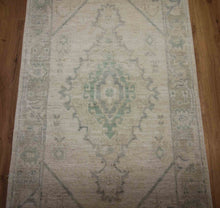 Load image into Gallery viewer, Vegetable Dye Oushak Turkish Foyer Rug 3x5 One of a Kind
