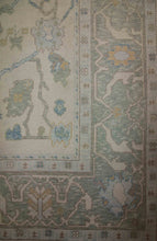 Load image into Gallery viewer, Vegetable Dye Oushak Turkish Area Rug 9x12 One of a Kind
