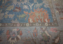 Load image into Gallery viewer, All-Over Blue Floral Oushak Turkish Area Rug 8x10 One of a Kind
