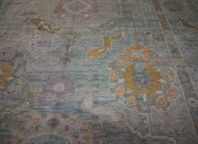 Load image into Gallery viewer, Vegetable Dye Wool Oushak Turkish Area Rug 9x12 One of a Kind

