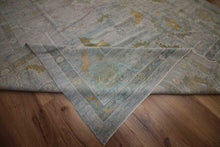 Load image into Gallery viewer, Vegetable Dye Wool Oushak Turkish Area Rug 9x12 One of a Kind
