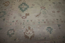 Load image into Gallery viewer, Handmade Floral Oushak Vegetable Dye Large Rug 10x14
