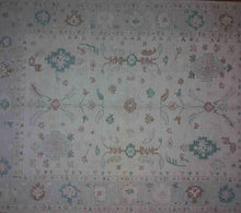 Load image into Gallery viewer, Handmade Floral Oushak Vegetable Dye Large Rug 10x14

