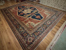 Load image into Gallery viewer, Vegetable Dye Heriz Serapi Large Area Rug 10x14
