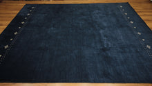 Load image into Gallery viewer, Deep Navy Blue Handmade Wool Gabbeh Oriental Area Rug 8x10
