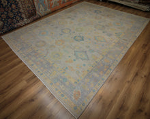 Load image into Gallery viewer, Vegetable Dye Wool Oushak Turkish Area Rug 9x12

