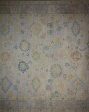 Load image into Gallery viewer, Vegetable Dye Wool Oushak Turkish Area Rug 9x12
