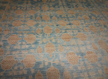 Load image into Gallery viewer, Contemporary Hand Knotted Area Rug 9x12 Eclectic Floral Light Blue
