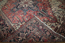 Load image into Gallery viewer, Vintage Wool Heriz Persian Area Rug 8x10
