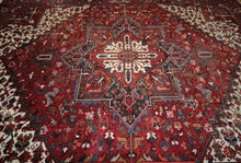 Load image into Gallery viewer, Vegetable Dye Geometric Heriz Persian Area Rug 9x12
