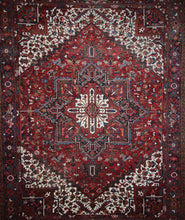 Load image into Gallery viewer, Vegetable Dye Geometric Heriz Persian Area Rug 9x12
