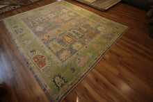 Load image into Gallery viewer, "colorful oushak rugs" "modern oushak rug" "where to buy oushak rugs" "hand knotted oushak rugs" "Turkish Oushak rugs " "oushak rugs"
