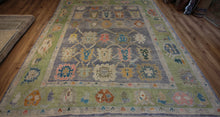 Load image into Gallery viewer, "colorful oushak rugs" "modern oushak rug" "where to buy oushak rugs" "hand knotted oushak rugs" "Turkish Oushak rugs " "oushak rugs"
