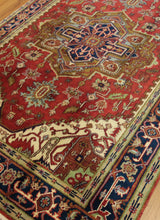 Load image into Gallery viewer, "heriz serapi rugs for sale" "antique heriz serapi rugs" "heriz rug" "heriz rug patterns" "geometric heriz rug" "heriz rug value"
