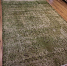 Load image into Gallery viewer, "overdyed rugs 8x10" "overdyed persian rugs" "antique overdyed rugs" "overdyed rugs 6x9" "overdyed turkish rug" "overdyed rug"
