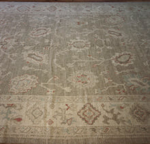 Load image into Gallery viewer, "colorful oushak rugs" "modern oushak rug" "where to buy oushak rugs" "hand knotted oushak rugs" "oushak rugs" "oushak rugs 9x12"
