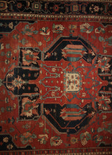 Load image into Gallery viewer, "heriz serapi rugs for sale" "antique heriz serapi rugs" "heriz rug" "heriz rug patterns" "geometric heriz rug" "heriz rug value"
