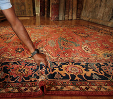 Load image into Gallery viewer, "heriz serapi rugs for sale" "antique heriz serapi rugs" "heriz rug" "heriz rug patterns" "geometric heriz rug" "heriz rug value"
