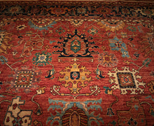 Load image into Gallery viewer, "heriz serapi rugs for sale" "antique heriz serapi rugs" "heriz rug" "heriz rug patterns" "geometric heriz rug" "heriz rug value"
