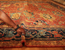 Load image into Gallery viewer, "heriz serapi rugs for sale" "antique heriz serapi rugs" "heriz rug" "heriz rug patterns" "geometric heriz rug" "heriz rug value"
