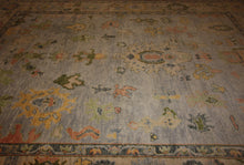 Load image into Gallery viewer, "colorful oushak rugs" "modern oushak rugs" "hand knotted oushak rugs" "Turkish Oushak rugs " "oushak rugs"
