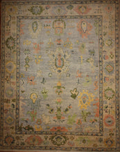 Load image into Gallery viewer, "colorful oushak rugs" "modern oushak rugs" "hand knotted oushak rugs" "Turkish Oushak rugs " "oushak rugs"
