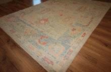 Load image into Gallery viewer, "colorful oushak rugs" "modern oushak rug" "where to buy oushak rugs" "hand knotted oushak rugs" "oushak rugs" "oushak rugs for sale"
