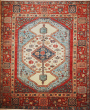 Load image into Gallery viewer, "heriz serapi rugs for sale" "antique heriz serapi rugs" "heriz rug" "heriz rug patterns" "geometric heriz rug" "heriz rug value"
