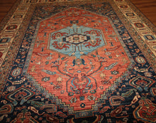 Load image into Gallery viewer, "heriz rug" "heriz serapi rugs for sale" "antique heriz serapi rugs" "heriz rug patterns" "heriz rug value" "persian heriz rug"
