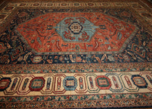 Load image into Gallery viewer, "heriz rug" "heriz serapi rugs for sale" "antique heriz serapi rugs" "heriz rug patterns" "heriz rug value" "persian heriz rug"
