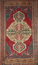 Load image into Gallery viewer, "anatolian rugs" "oushak rugs" "vintage anatolian rug" "oriental rugs" "carpet"
