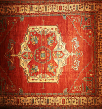 Load image into Gallery viewer, "heriz serapi rugs for sale" "antique heriz serapi rugs" "heriz rug" "heriz rug patterns" "geometric heriz rug" "heriz rug value"
