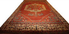 Load image into Gallery viewer, "heriz serapi rugs for sale" "antique heriz serapi rugs" "heriz rug" "heriz rug patterns" "geometric heriz rug" "heriz rug value"
