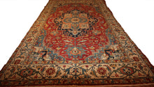Load image into Gallery viewer, "heriz serapi rugs for sale" "antique heriz serapi rugs" "heriz rug" "heriz rug patterns" "geometric heriz rug" "heriz rug value"
