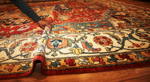 Load image into Gallery viewer, "heriz serapi rugs for sale" "antique heriz serapi rugs" "heriz rug" "heriz rug patterns" "geometric heriz rug" "heriz rug value"
