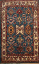 Load image into Gallery viewer, Hand Knotted Super Kazak Oriental Rug 5x7 One of a Kind
