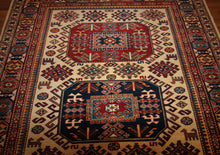 Load image into Gallery viewer, "antique kazak rug" "kazak rug origin" "antique kazak rugs for sale" "kazak rugs" "gabbeh rugs" "oushak rugs"

