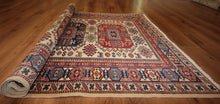 Load image into Gallery viewer, "antique kazak rug" "kazak rug origin" "antique kazak rugs for sale" "kazak rugs" "gabbeh rugs" "oushak rugs"
