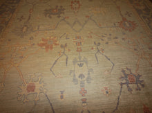 Load image into Gallery viewer, "colorful oushak rugs" "modern oushak rugs" "hand knotted oushak rugs" "Turkish Oushak rugs " "oushak rugs"
