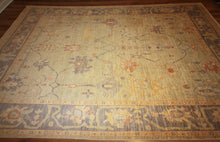 Load image into Gallery viewer, "colorful oushak rugs" "modern oushak rugs" "hand knotted oushak rugs" "Turkish Oushak rugs " "oushak rugs"
