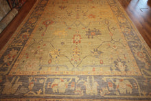 Load image into Gallery viewer, "colorful oushak rugs" "modern oushak rugs" "hand knotted oushak rugs" "Turkish Oushak rugs " "oushak rugs"
