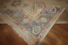 Load image into Gallery viewer, "colorful oushak rugs" "modern oushak rugs" "hand knotted oushak rugs" "Turkish Oushak rugs " "oushak rugs"

