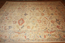 Load image into Gallery viewer, "colorful oushak rugs" "modern oushak rugs" "hand knotted oushak rugs" "Turkish Oushak rugs " "oushak rugs"
