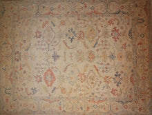 Load image into Gallery viewer, "colorful oushak rugs" "modern oushak rugs" "hand knotted oushak rugs" "Turkish Oushak rugs " "oushak rugs"
