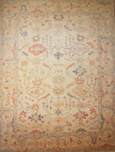 Load image into Gallery viewer, "colorful oushak rugs" "modern oushak rugs" "hand knotted oushak rugs" "Turkish Oushak rugs " "oushak rugs"
