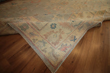 Load image into Gallery viewer, "colorful oushak rugs" "modern oushak rugs" "hand knotted oushak rugs" "Turkish Oushak rugs " "oushak rugs"
