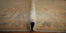 Load image into Gallery viewer, "colorful oushak rugs" "modern oushak rugs" "hand knotted oushak rugs" "Turkish Oushak rugs " "oushak rugs"
